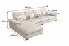 ELARA Minimalistic Leather Sofa