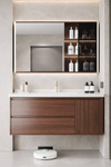 WALNORA Contemporary Wooden Bathroom Vanity