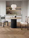 TORVIA Wabi Sabi Travertine Dining Table