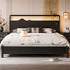 SAVIRO Japandi Wooden Bed Frame