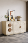 CREMIO Minimalistic Wooden Sideboard