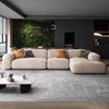 MELVO Contemporary Fabric Sofa