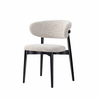 ALVIRA Scandinavian Leather Dining Chair