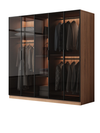 SEVON Scandinavian Wooden Wardrobe