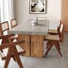 CEMENTO Wabi Sabi Solid Wood Dining Table