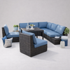 NORIVO Scandinavian Rattan Outdoor Sofa