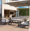 ALVINO Scandinavian Metal Outdoor Sofa