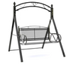 VELORA Contemporary Metal Outdoor Swing Chair