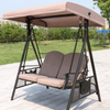 ALVORA Contemporary Metal Outdoor Swing Chair