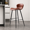 VARENO Contemporary Leather Bar Stool