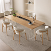 ALVIRA Scandinavian Leather Dining Chair