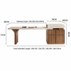 ELVIO Modern Extendable Dining Table
