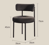 KREMSÄTE Contemporary Boucle Dining Chair