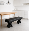 LUXORA Modern Leather Bench