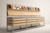ALVION Contemporary Metal Shelving Unit