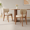 AURELIA Cream Style Upholstered Leather Dining Chair