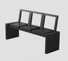 SVARTDAL Wabi Sabi Solid Wooden Bench With Flip-Up Backrest