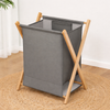 LINORA Scandinavian Wooden Laundry Hamper