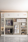 ORVEN Modern Wooden Wardrobe