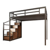 ALVINO Scandinavian Metal Loft Bed Frame