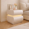 NOVARO Modern Leather Nightstand