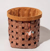 VELRAN Modern Luxury Leather Laundry Basket