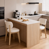 MAVIRA Wabi Sabi Boucle Dining Chair