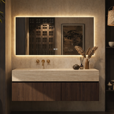 LUNORA Contemporary Wooden Bathroom Vanity