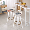 NORVIK Scandinavian Wooden Bar Stool
