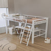 FIRANO Industrial Metal Loft Bed Frame