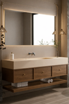 NOREVA Contemporary Wooden Bathroom Vanity