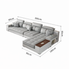 NOREVA Contemporary Fabric Sofa