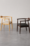 HIROVA Scandinavian Leather Dining Chair