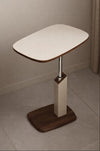 VARENO Contemporary Leather Side Table