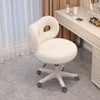 ELVORA Minimalistic Boucle Vanity Stool
