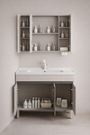 LUMORA Minimalistic Metal Bathroom Vanity