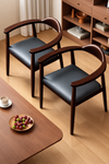 HIROVA Scandinavian Leather Dining Chair