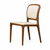 VELARO Scandinavian Leather Dining Chair