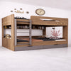 DUALEN Contemporary Wooden Bunk Bed