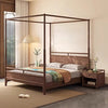 WALNEX Japandi Wooden Bed Frame