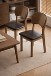 KAVEN Wabi Sabi Leather Dining Chair