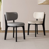 VELORA Scandinavian Leather Dining Chair