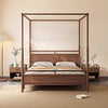 WALNEX Japandi Wooden Bed Frame