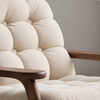 NARELI Scandinavian Fabric Armchair