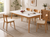 ARVION Contemporary Travertine Dining Table