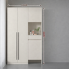 LUNARA Cream-Style Multi-Function Balcony Storage Cabinet
