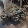 LAVIRO Modern Marble-Effect Dining Table
