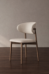 ARVENA Scandinavian Boucle Dining Chair