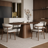 NORVIA Scandinavian Solid Wood Dining Table