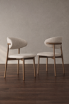 ARVENA Scandinavian Boucle Dining Chair